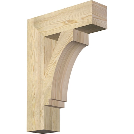 Ekena Millwork Imperial Block Rough Sawn Bracket, Douglas Fir, 6"W x 22"D x 30"H BKT06X22X30IMP05RDF